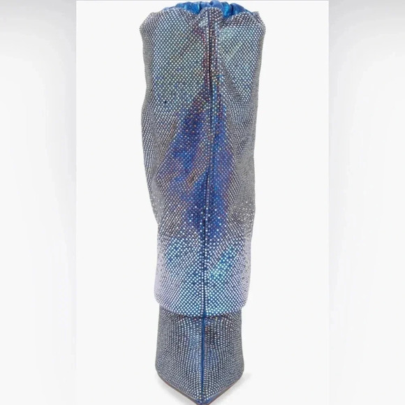 Azalea Wang  Blue Wishful Pointed Toe Bootie - Picture 6 of 9